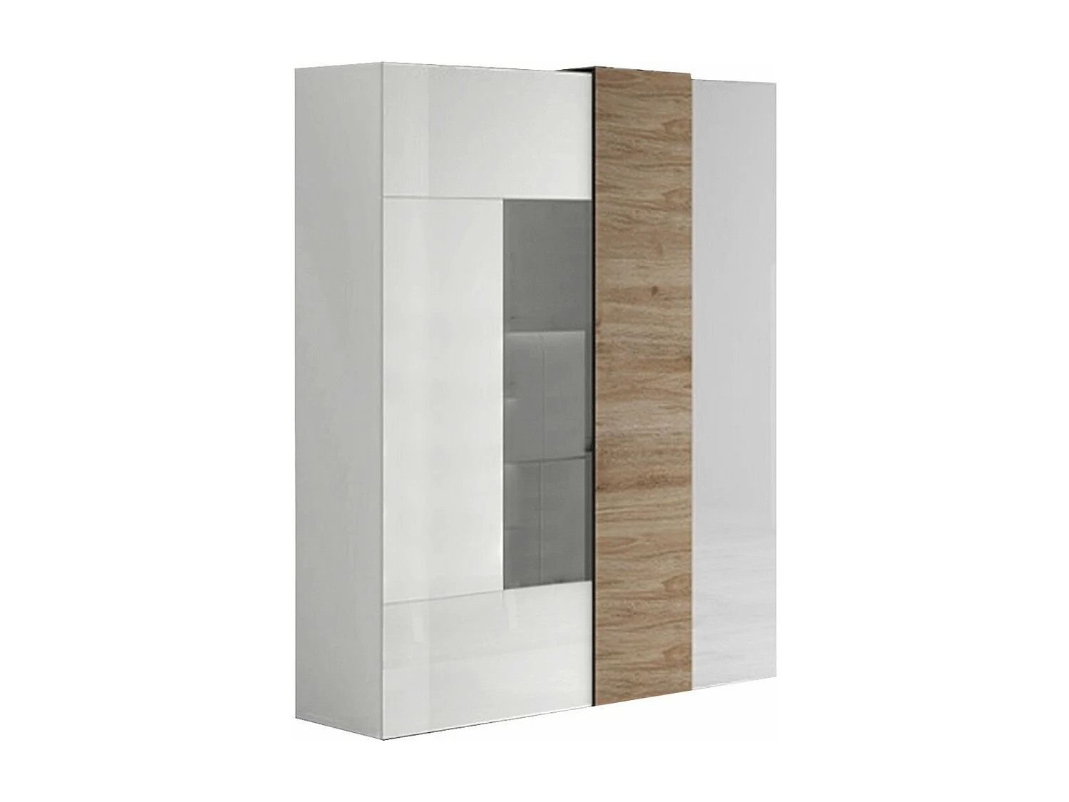 Vitrine 2 portes en verre sans éclairage Pluton - L121 cm
