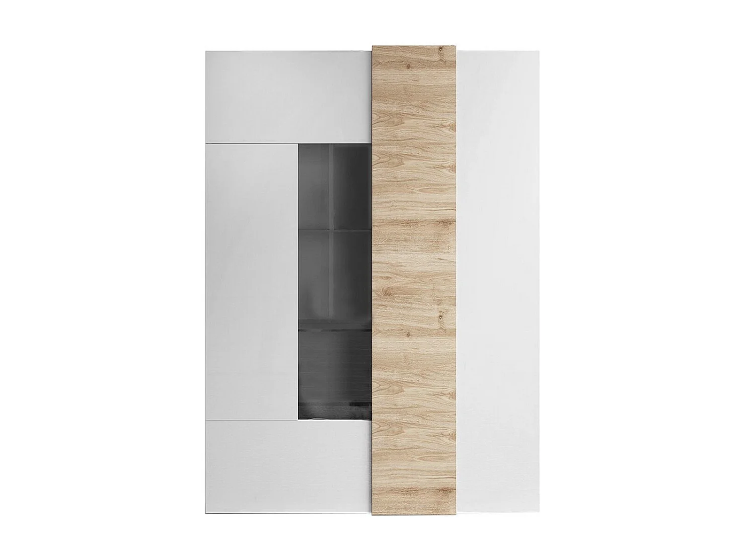 Vitrine 2 portes en verre sans éclairage Pluton - L121 cm