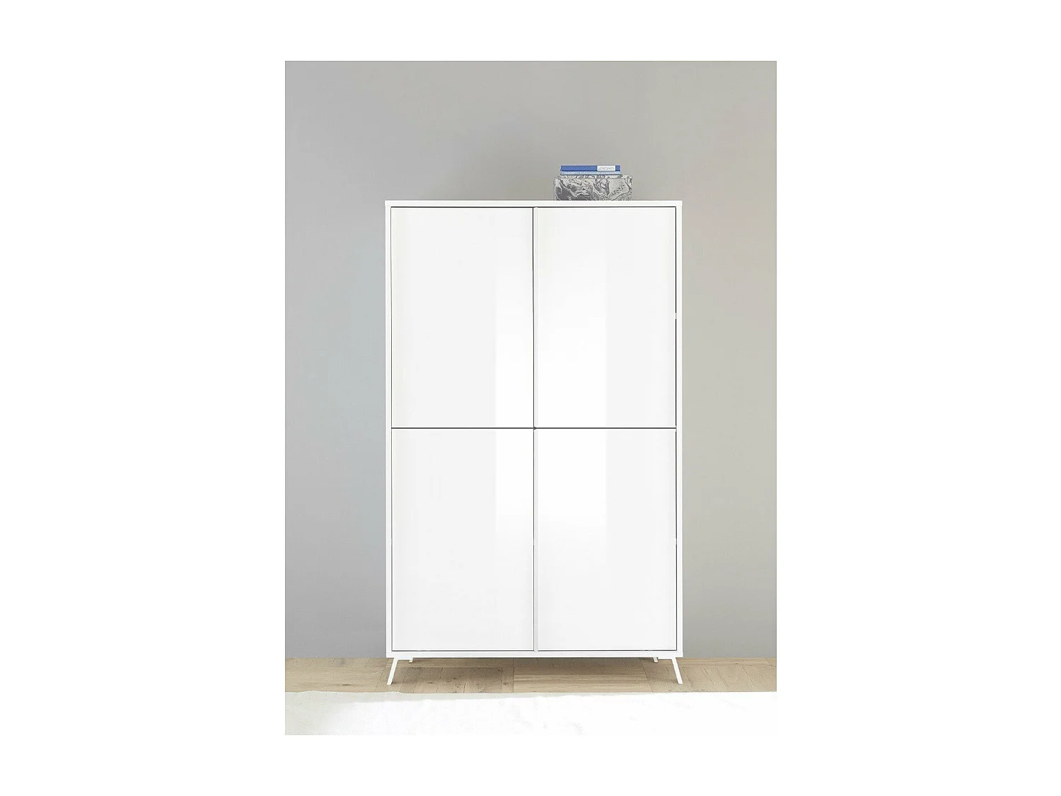 Ensemble de salon avec 1 Buffet Haut, 1 Meuble TV, 1 Buffet Bas - City