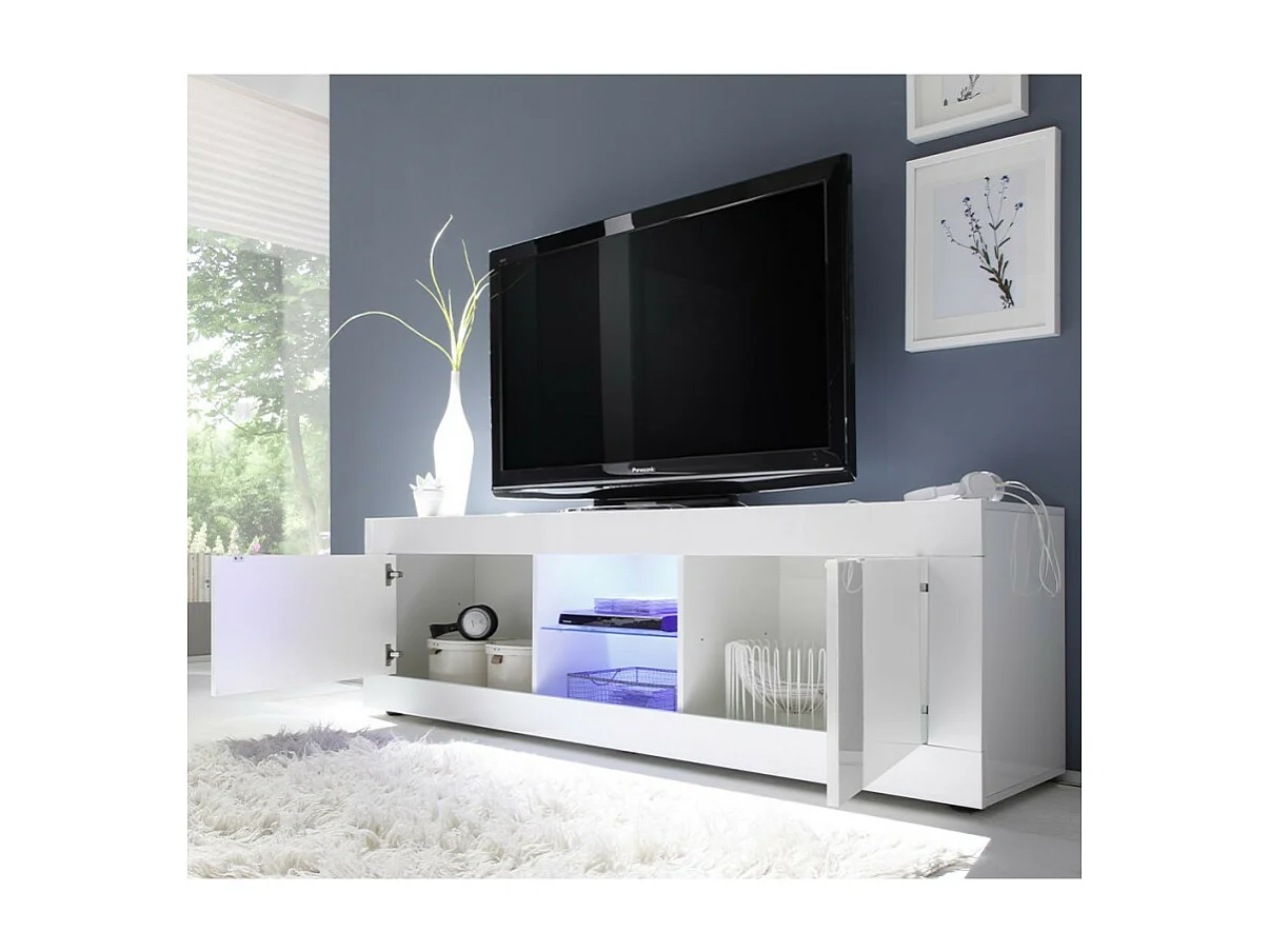 Meuble TV 2 Portes sans Éclairage L180 cm - INITIAL