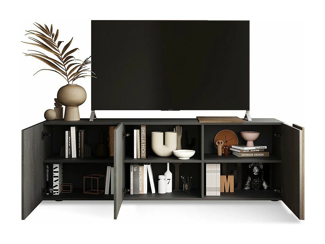 Meuble TV 3 portes battants Pluton - L181 cm