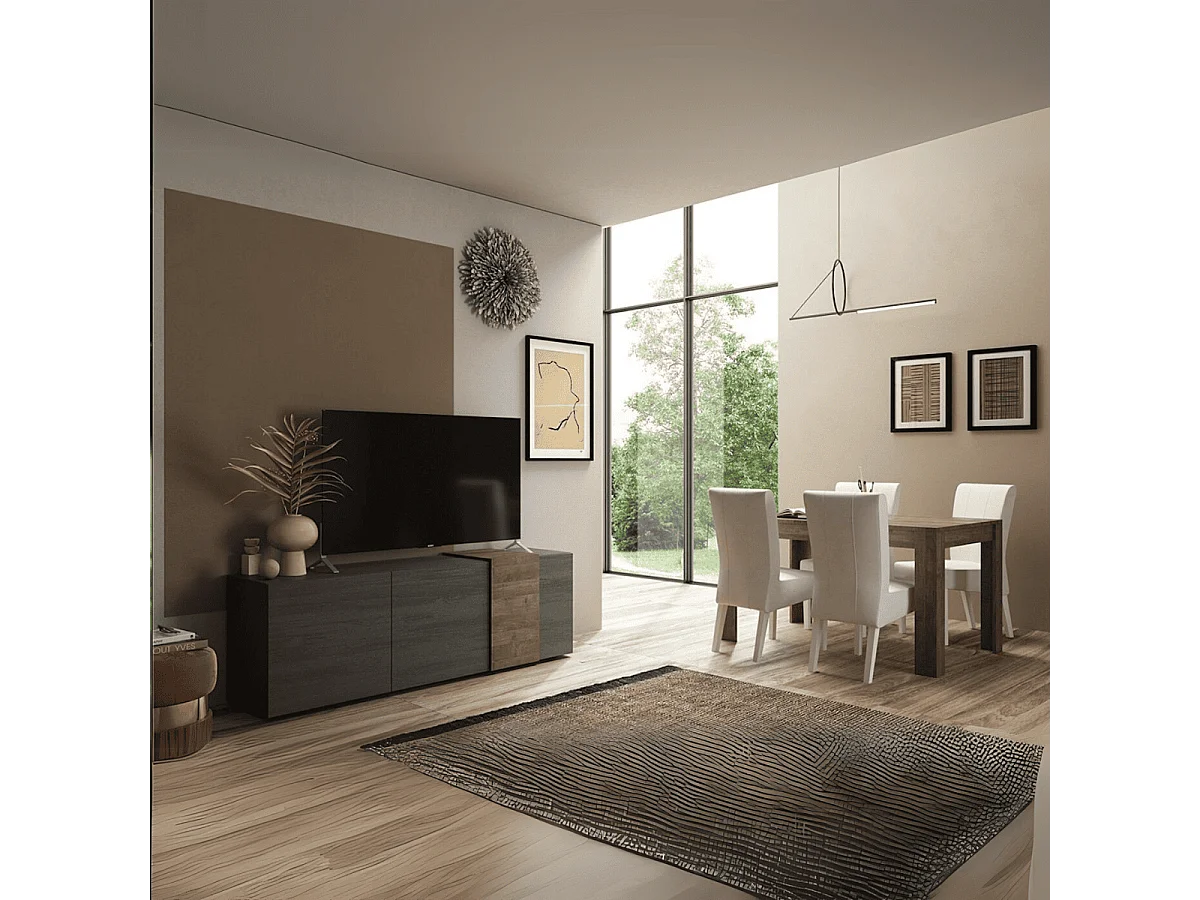 Tv-meubel 3 draaideuren Pluton - L181 cm