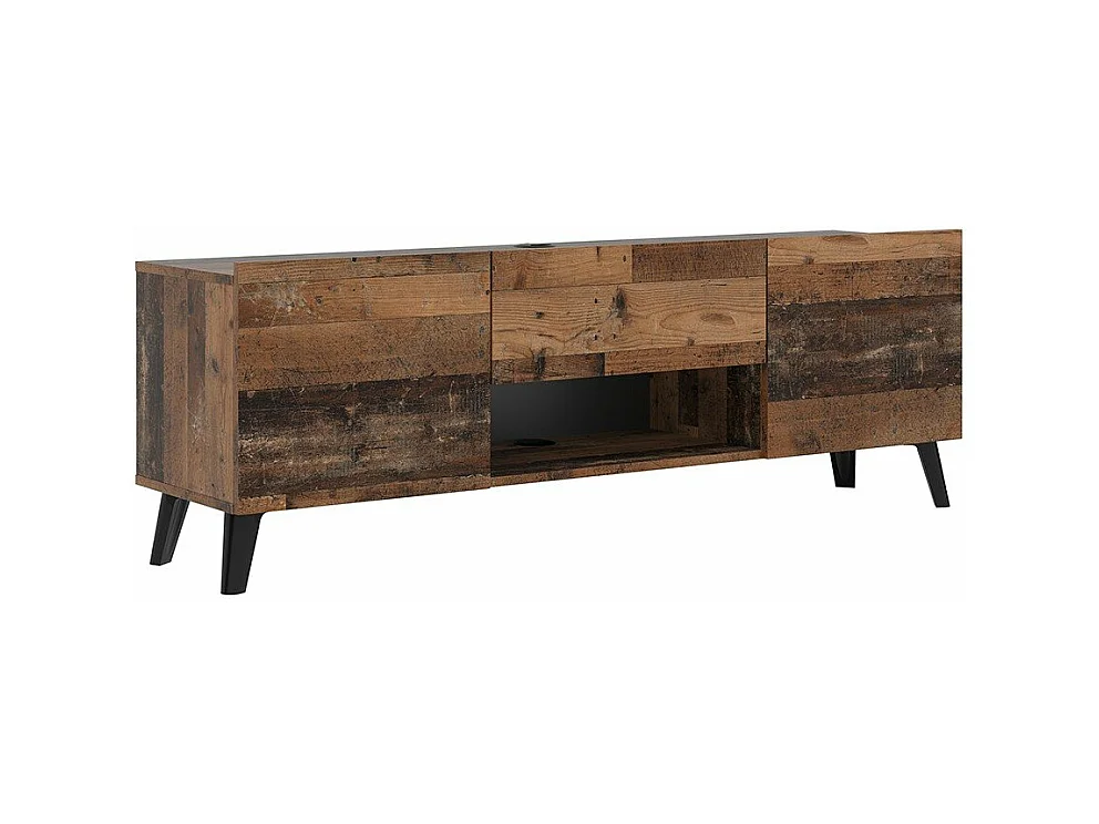 Meuble TV 2 portes 1 tiroir Brighton 2 - L140 cm x 46,5 cm