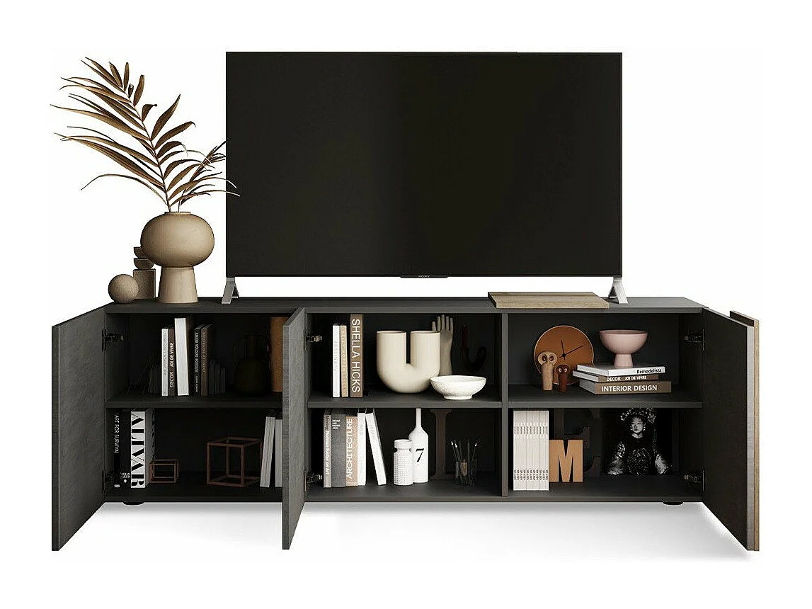 TV-Möbel 3 Schwingtüren Pluton - L181 cm