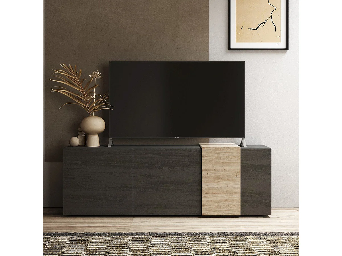 Meuble TV 3 portes battants Pluton - L181 cm