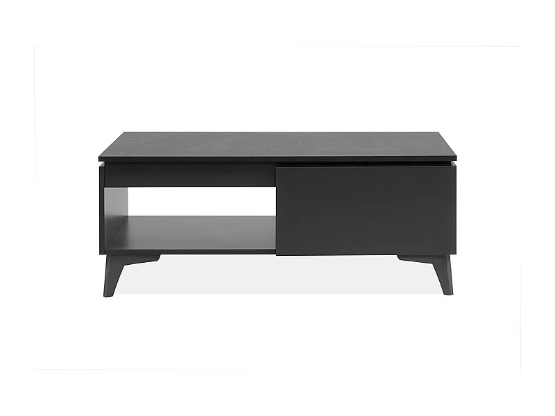 Tavolino basso 1 cassetto 1 nicchia L100 cm - BERTRIX