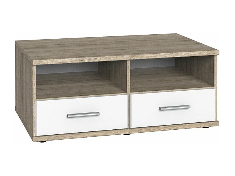 Tv-meubel 2 laden 2 vakken - L92 cm