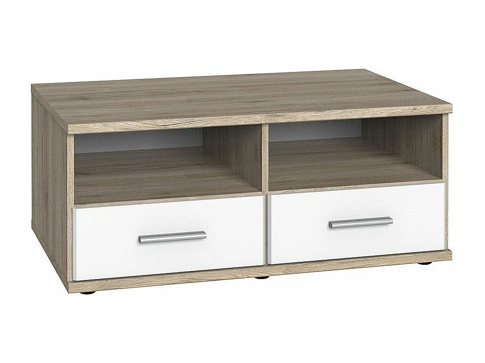 Tv-meubel 2 laden 2 vakken - L92 cm