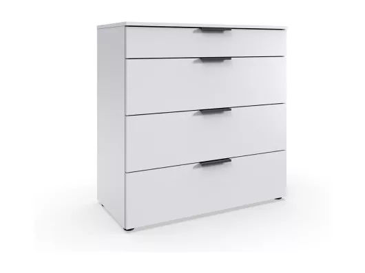 Kauf Unique Commode 4 tiroirs avec poignées en métal - L81 cm