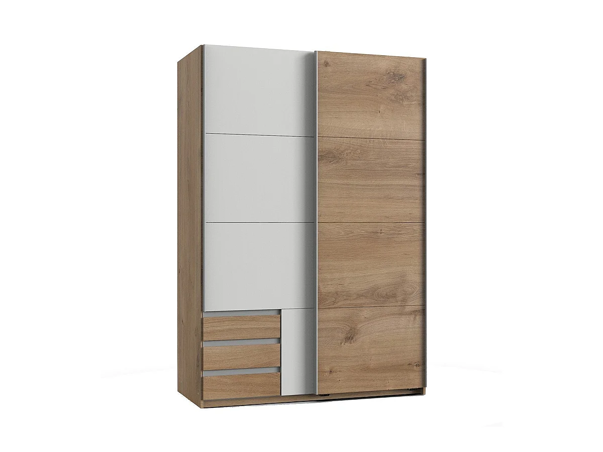 Kledingkast met 2 schuifdeuren - L135 cm