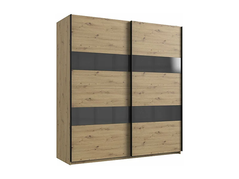 Armoire 2 portes coulissantes avec insert - L180 cm