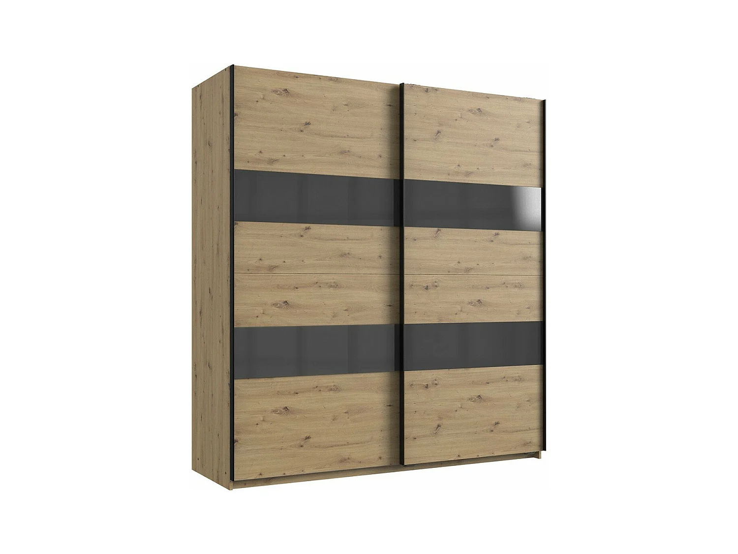 Armoire 2 portes coulissantes avec insert - L180 cm