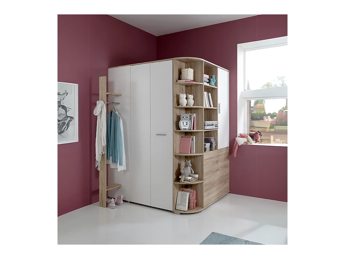 Eckschrank mit umfassender Mehrfachaufbewahrung