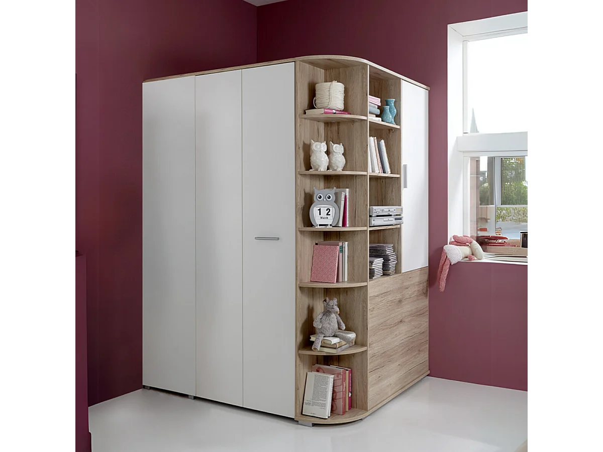 Eckschrank mit umfassender Mehrfachaufbewahrung