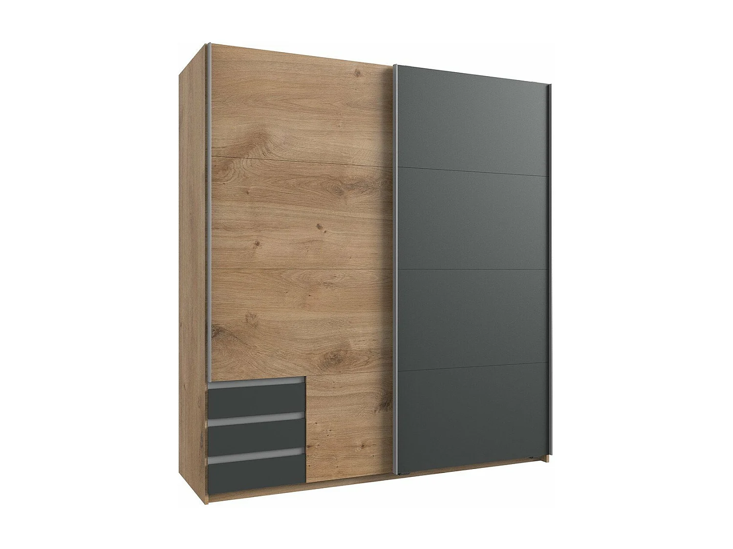 Schrank mit 2 Schiebetüren - L179 cm