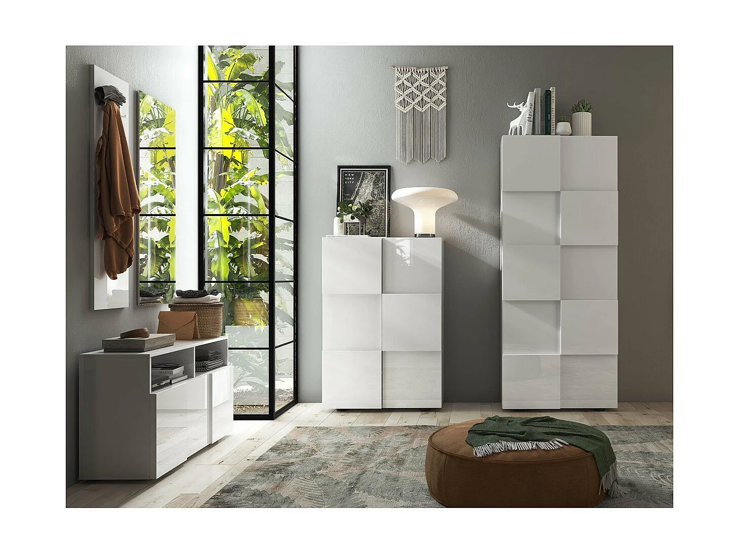 Armario de almacenamiento de 2 puertas Dama - H186,5 cm