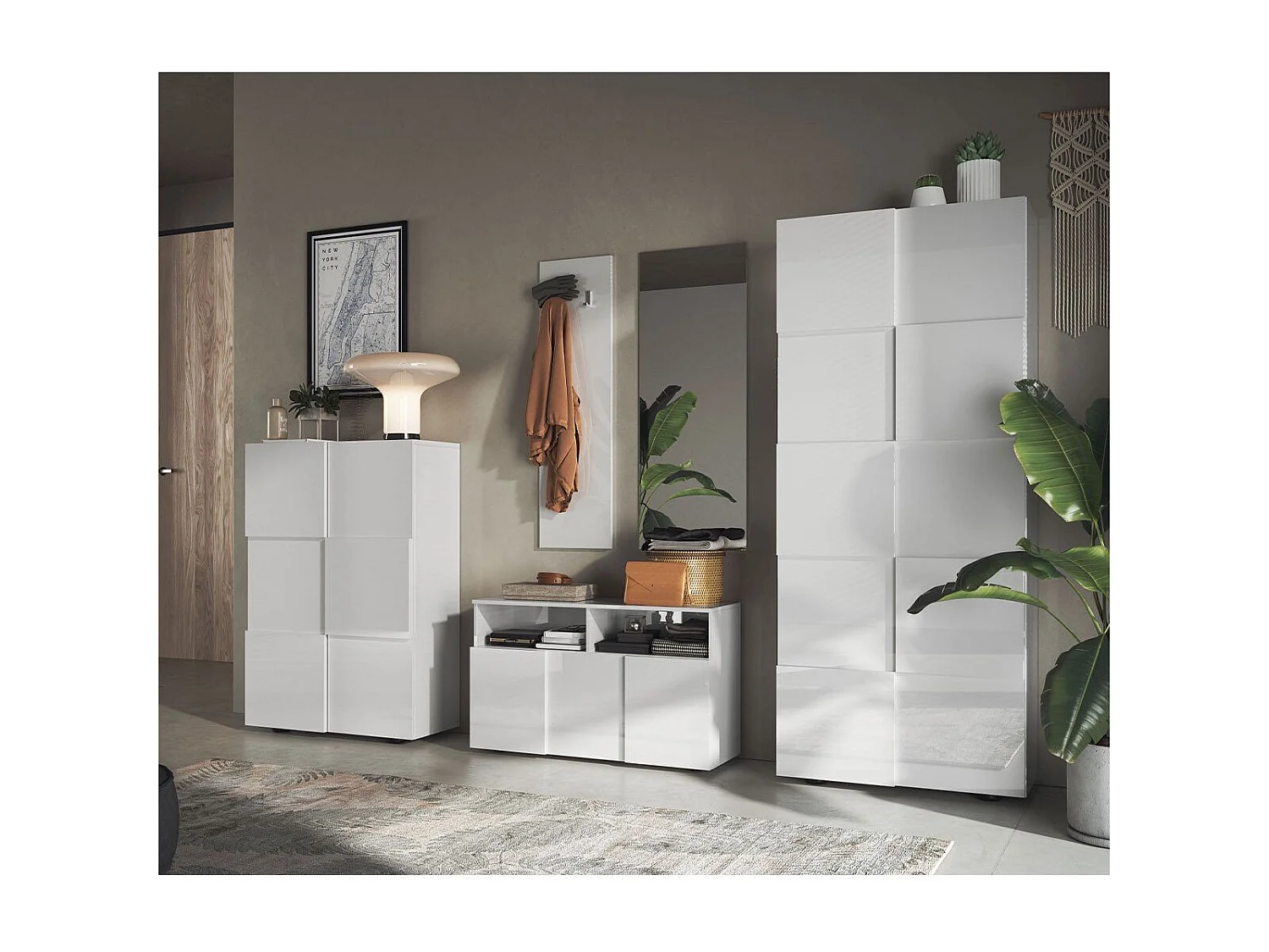 Armario de almacenamiento de 2 puertas Dama - H186,5 cm