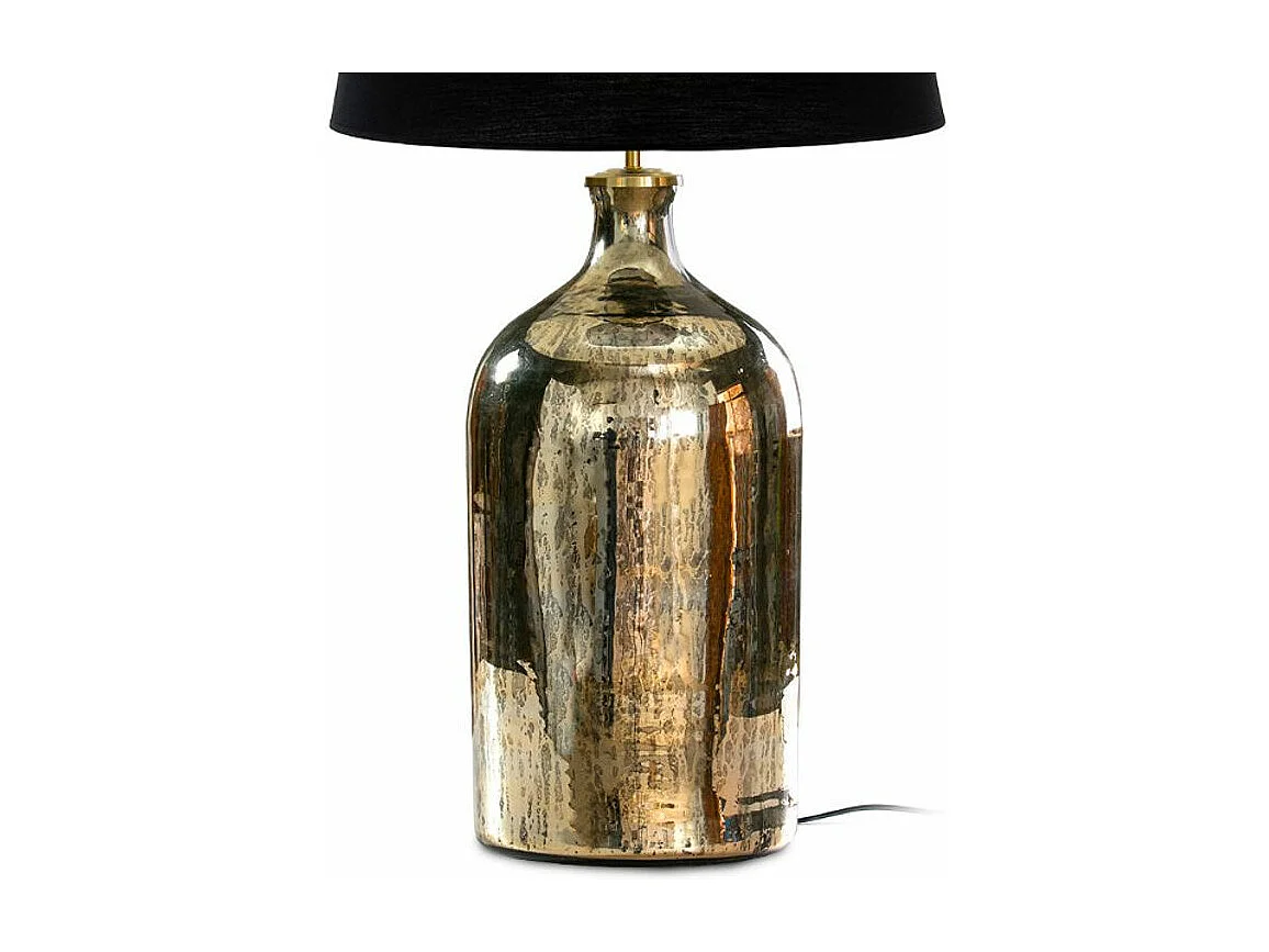 Pied de lampe verre doré vieilli Doux