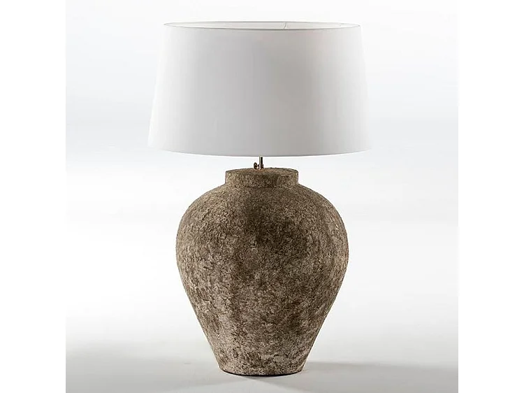 Base de lámpara Michka de terracota gris Alt. 55 cm