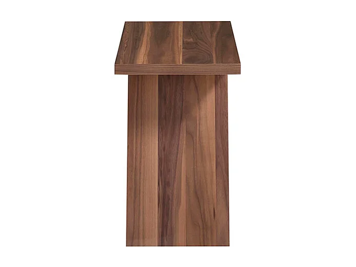 Table de chevet en bois de noyer marron foncé Alex