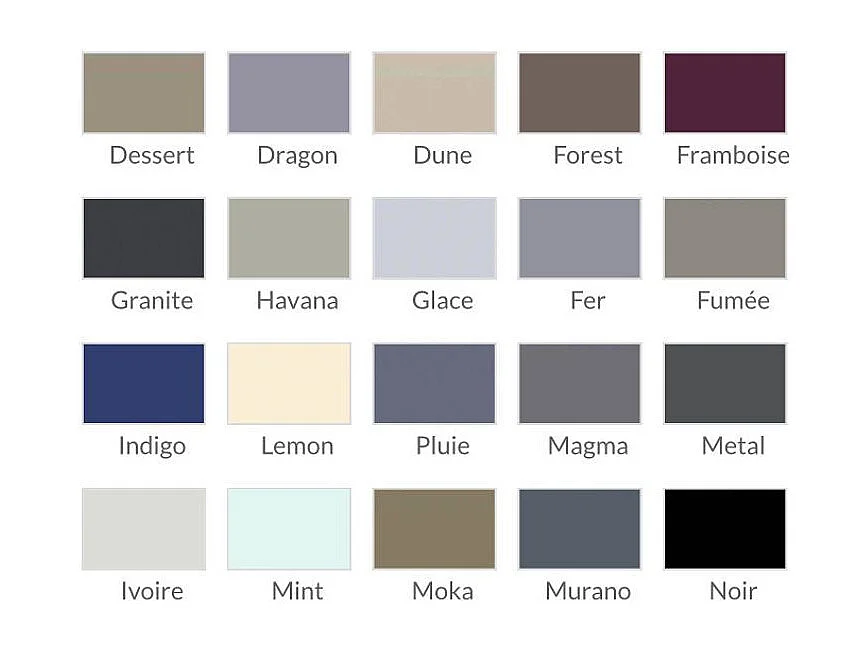 Design bijzettafel met 1 gelakte lade en chroomstalen poten Romus-Kleur Graniet