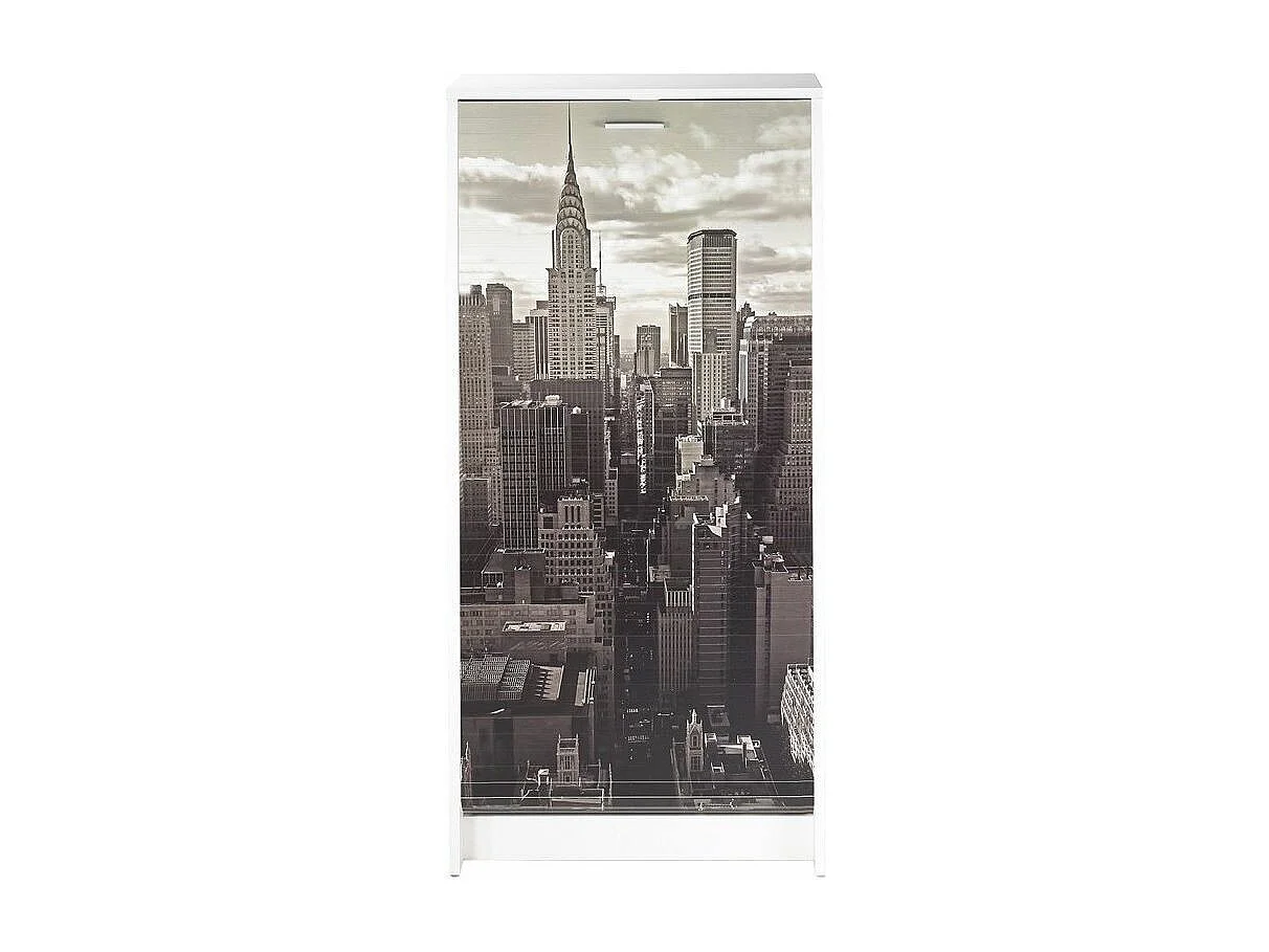 Schoenenkast wit gordijn New York 21 paar Shoot 58 cm