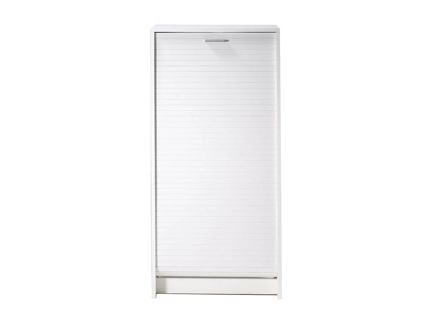 Meuble à chaussures blanc rideau 21 paires Shoot 58cm