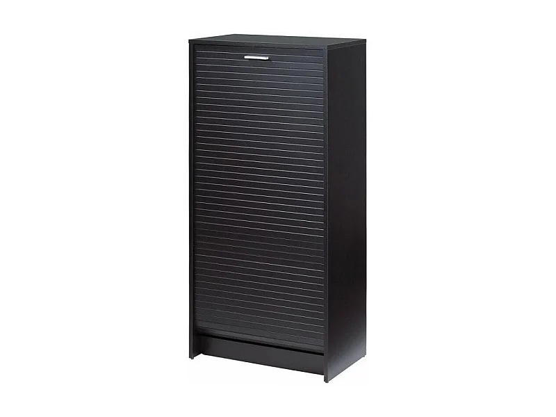 Zwart schoenenkastgordijn 21 paar Shoot 58 cm