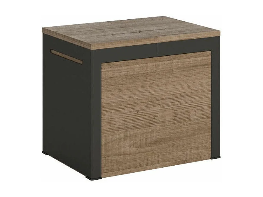 Banc extensible bois et métal 55 à 305cm Walk-Couleur Blanc