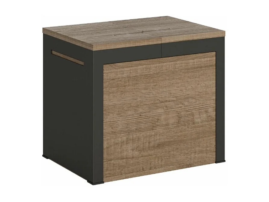 Banc extensible bois et métal 55 à 305cm Walk-Couleur Naturel