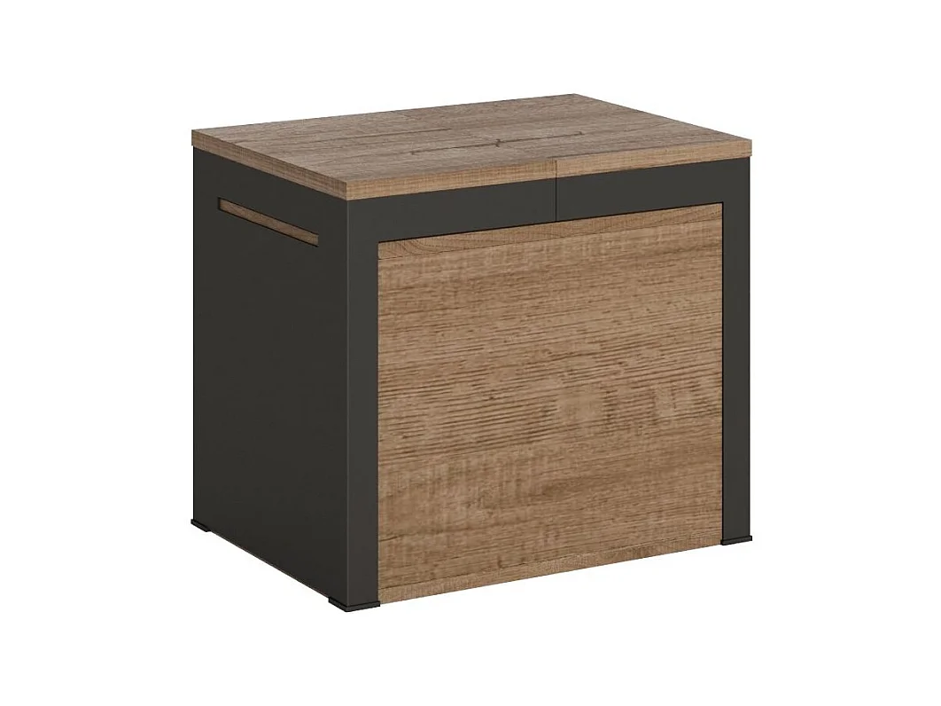 Banc extensible bois et métal 55 à 305cm Walk-Couleur Naturel