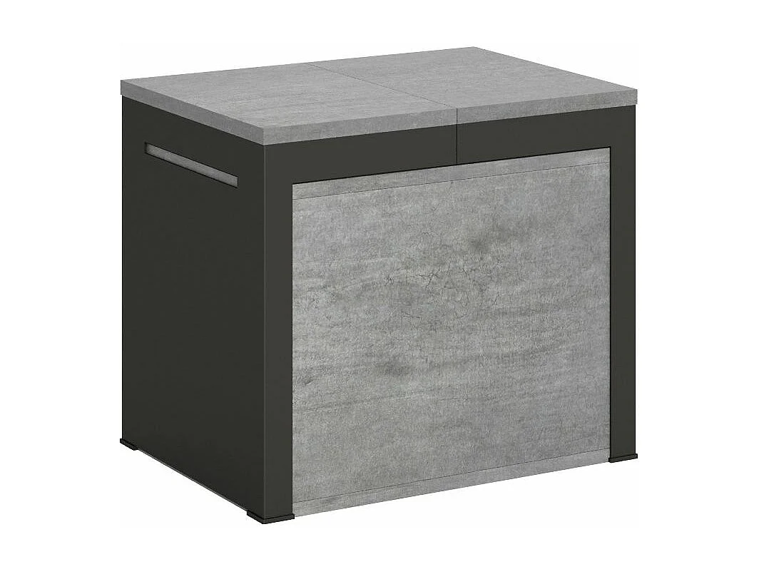 Banc extensible bois et métal 55 à 305cm Walk-Couleur Gris