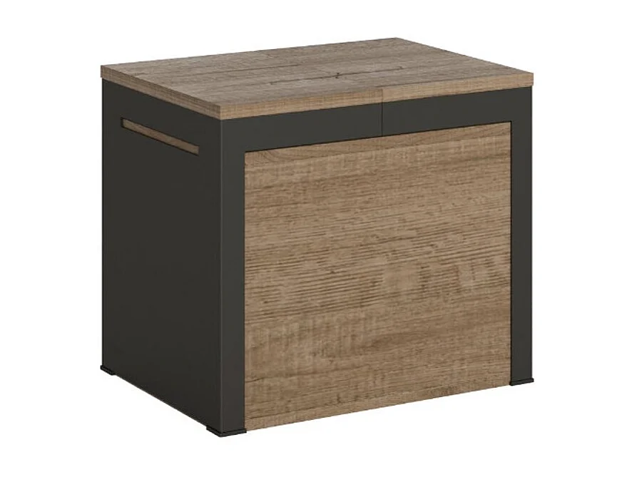 Banc extensible bois et métal 55 à 305cm Walk-Couleur Gris