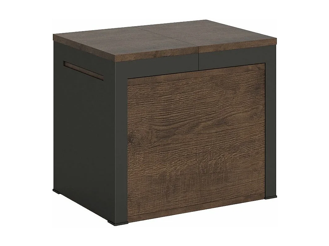 Banc extensible bois et métal 55 à 305cm Walk-Couleur Marron