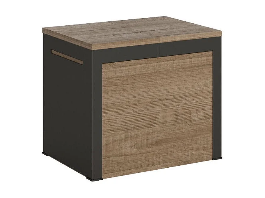 Banco Walk extensible de madera y metal de 55 a 305 cm.-Color Marrón