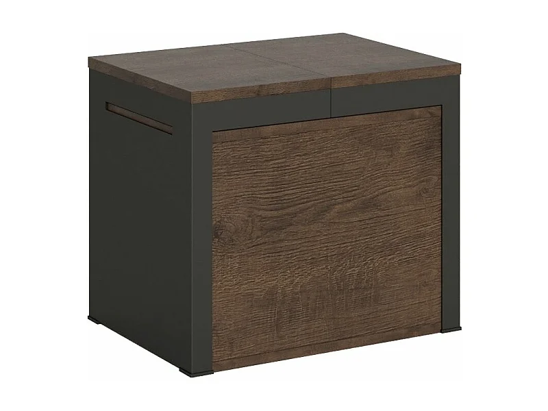 Banc extensible bois et métal 55 à 305cm Walk-Couleur Marron