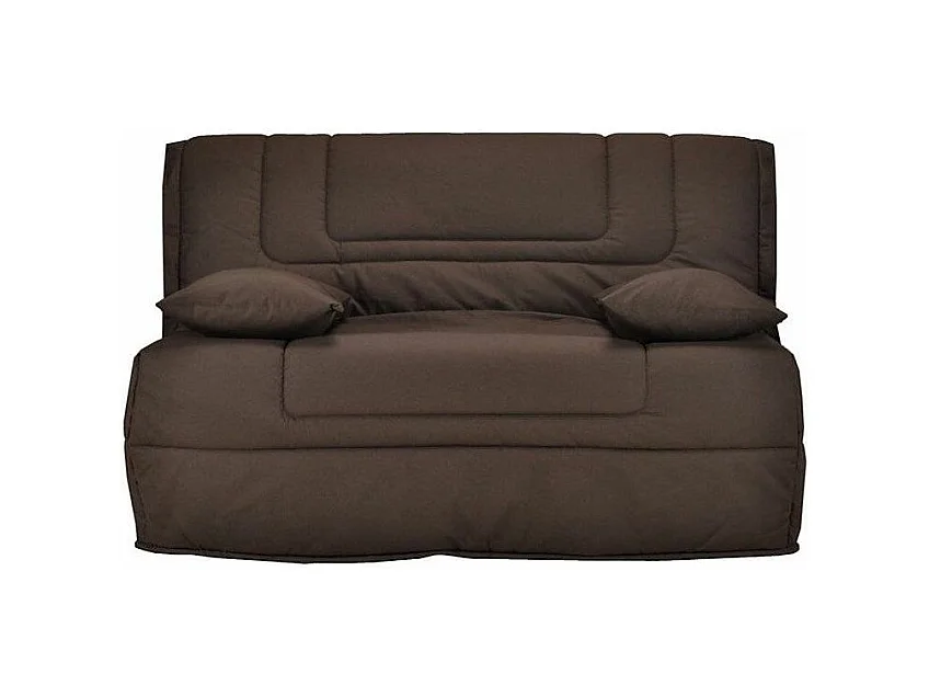 Banquette BZ tissu matelas Bultex 12cm 140x190 Bounty-Couleur Marron Foncé
