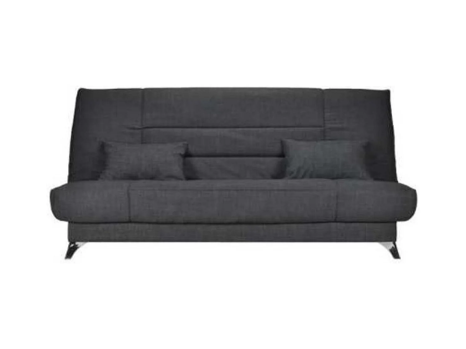 Banquette Clic-clac tissu 130x190 matelas Starflex 13cm avec rangement Malax-Couleur Bleu canard