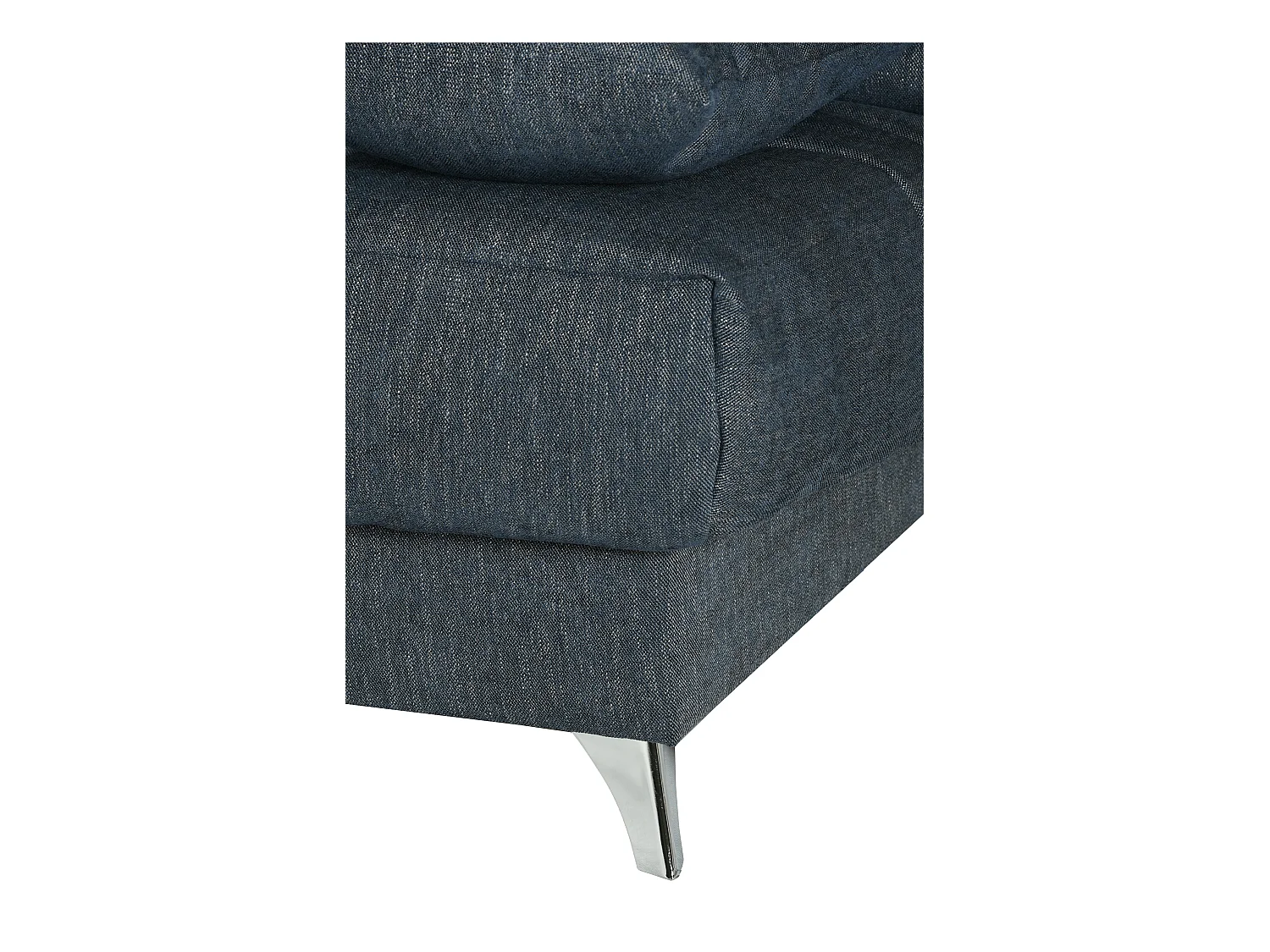 Banquette Clic-clac tissu 130x190 matelas Starflex 13cm avec rangement Malax-Couleur Bleu canard