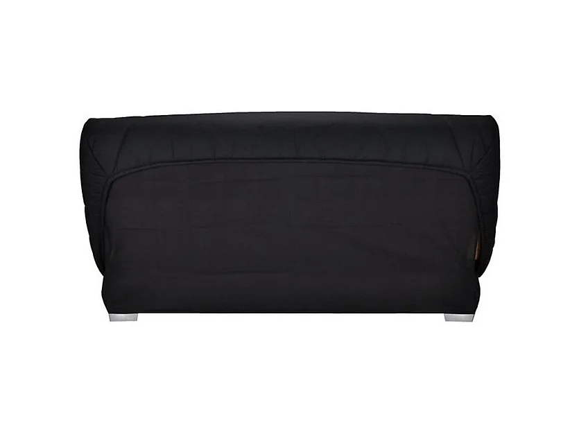 Banquette Clic-clac tissu 130x190 matelas Bultex 14cm avec rangement Zéa-Couleur Jaune ambre