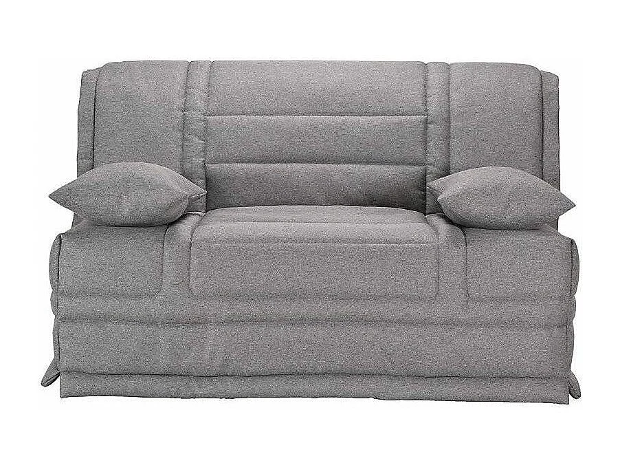 Banquette BZ tissu matelas 12cm Venus-Couleur Gris-140x200