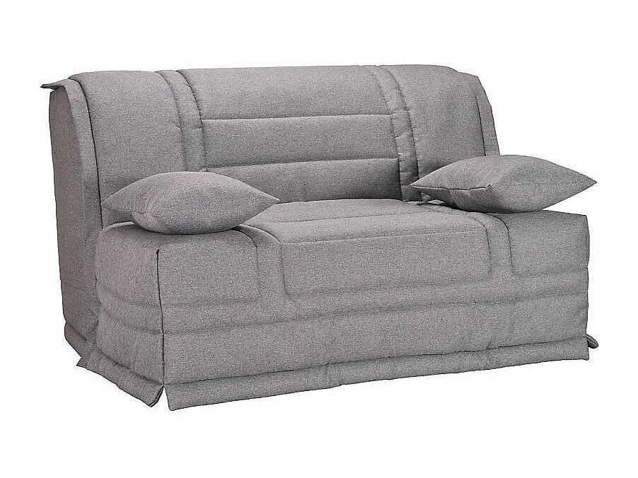 Banquette BZ tissu matelas 12cm Venus-Couleur Gris-140x200