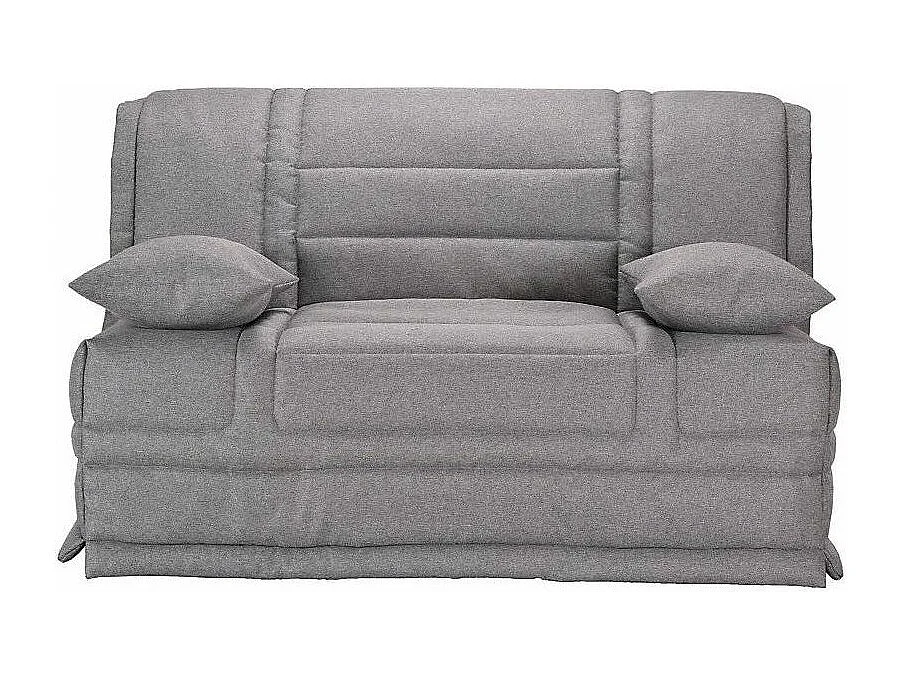 Banquette BZ tissu matelas Starconfort 15cm Pardo-Couleur Gris-160x200-Coffre de rangement Avec rangement