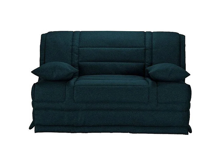 Banquette BZ tissu matelas 12cm Venus-Couleur Bleu foncé-140x200