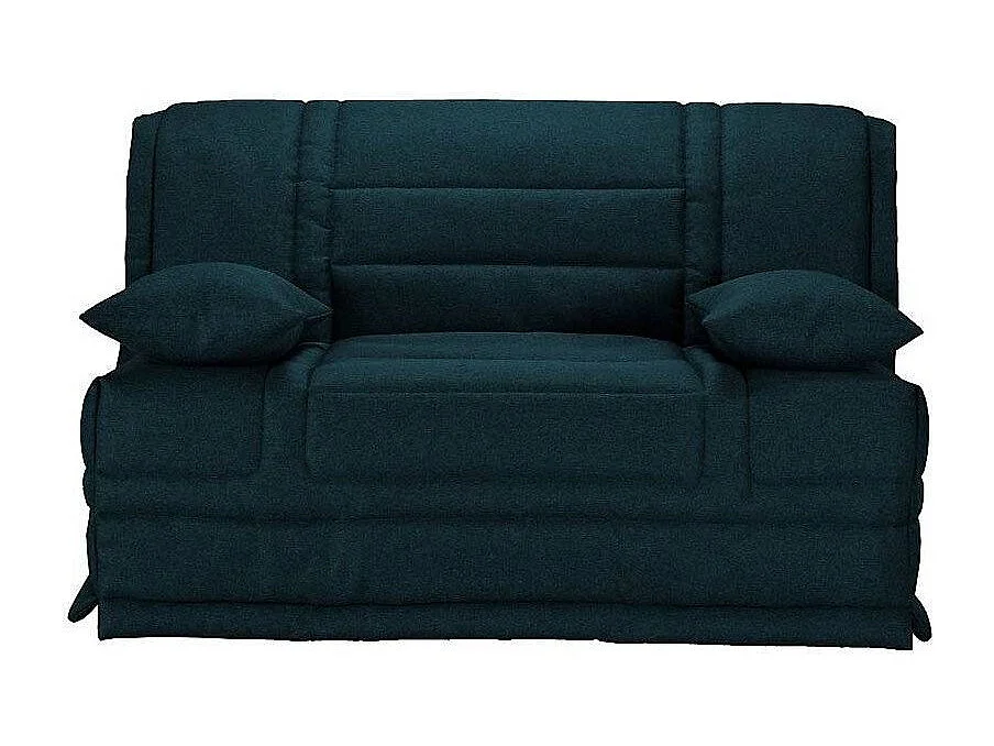 Banquette BZ tissu matelas 12cm Venus-Couleur Bleu foncé-140x200