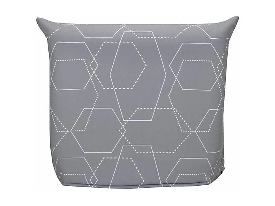 Banquette BZ gris imprimé 90x190 Matelas Starconfort 12cm Kadria