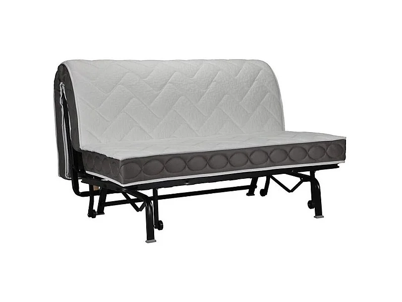 BZ bank Matrasstof 12 cm 140x190 cm Zilo-Kleur Donkergrijs-Opslagruimte Zonder opslag