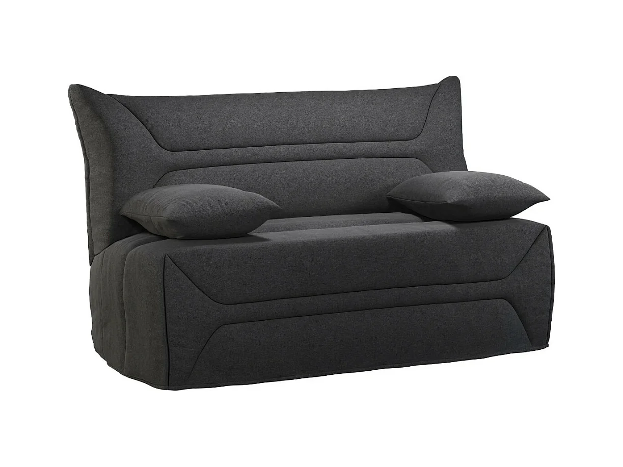 BZ bank Matrasstof 12 cm 140x190 cm Zilo-Kleur Donkergrijs-Opslagruimte Zonder opslag