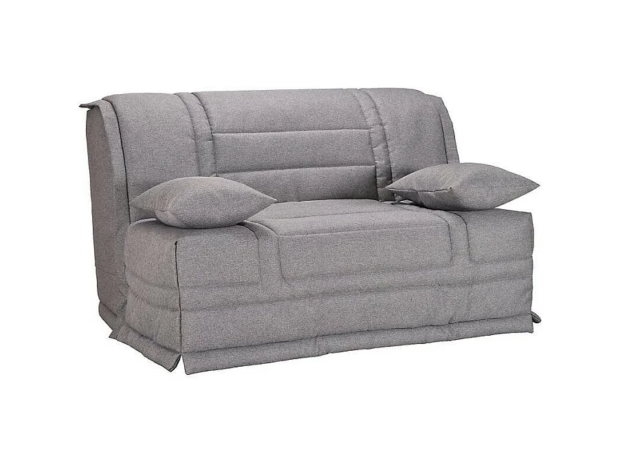 Banquette BZ tissu matelas Starconfort 15cm Pardo-Couleur Gris-160x200