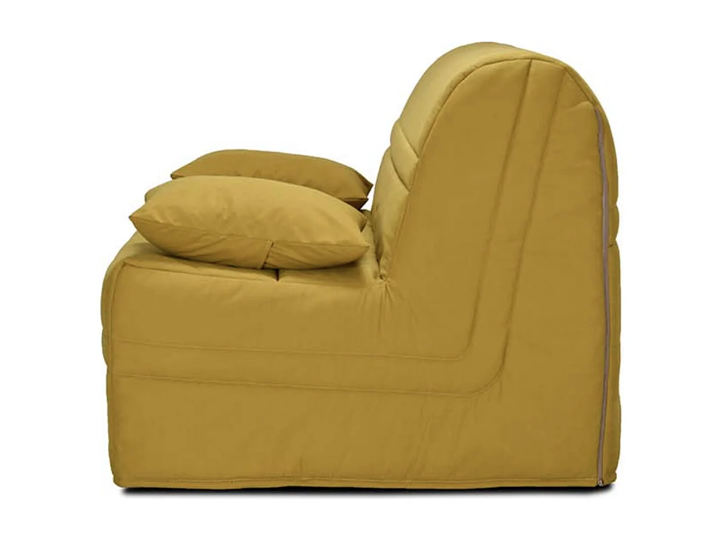 Banquette BZ tissu matelas Bultex 15cm Barnes 140x200-Couleur Beige